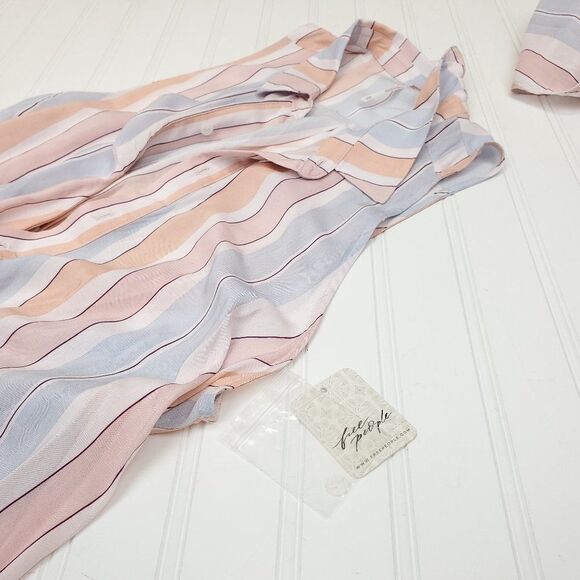 Free People Mackenzie Wrap Top in Ivory Combo - Picture 9 of 11